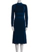Cédric Charlier Virgin Wool Midi Length Dress