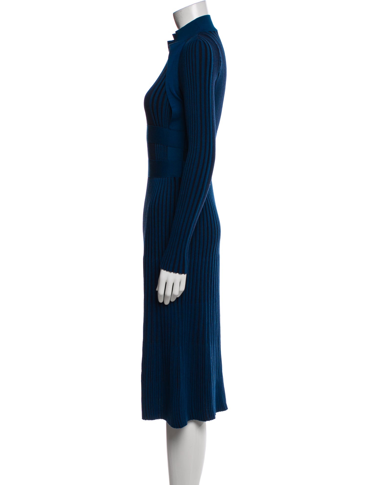 Cédric Charlier Virgin Wool Midi Length Dress