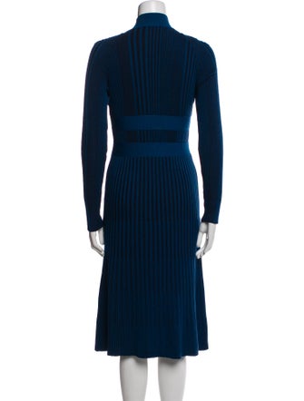 Cédric Charlier Virgin Wool Midi Length Dress