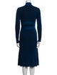 Cédric Charlier Virgin Wool Midi Length Dress
