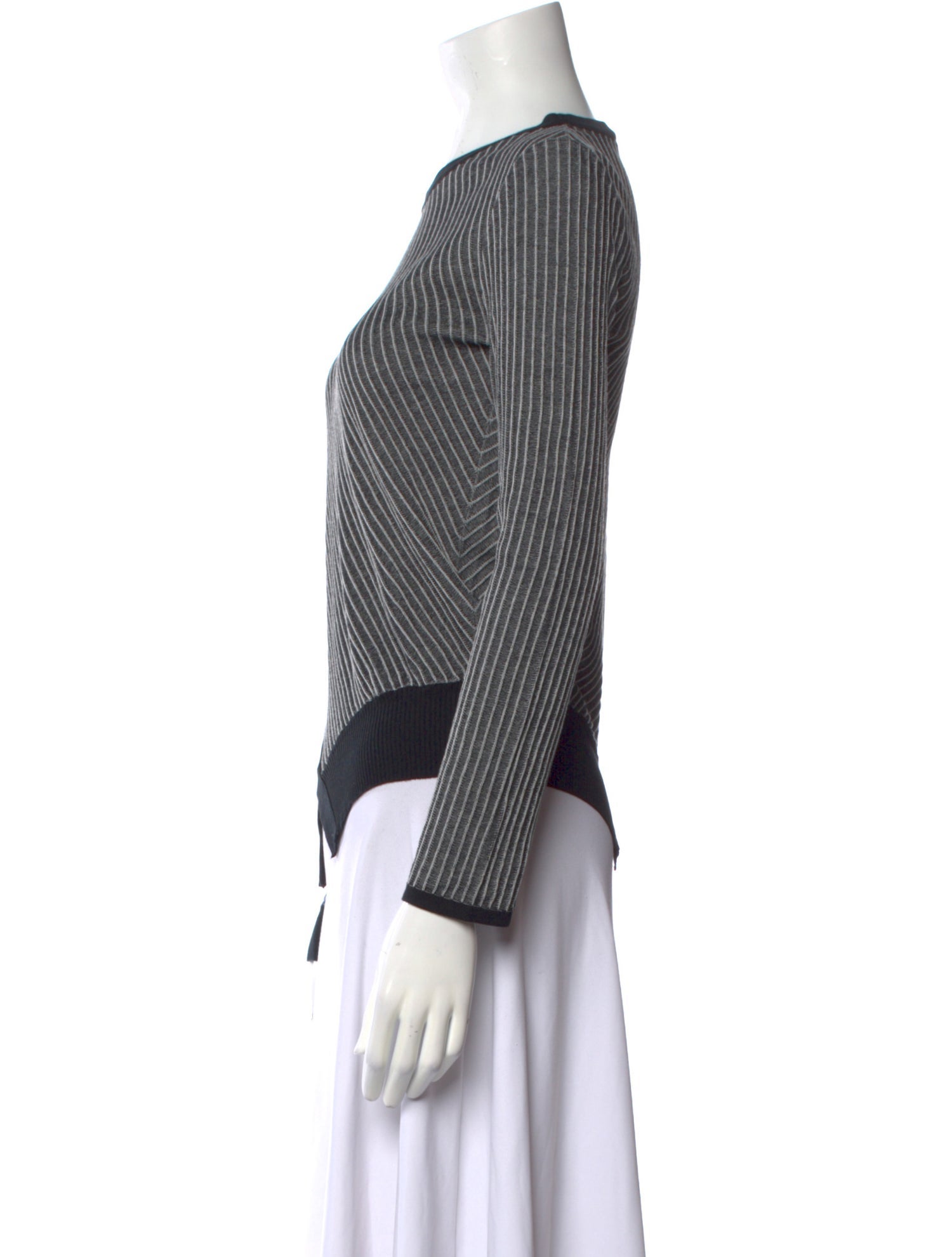 Cédric Charlier Striped Scoop Neck Sweater