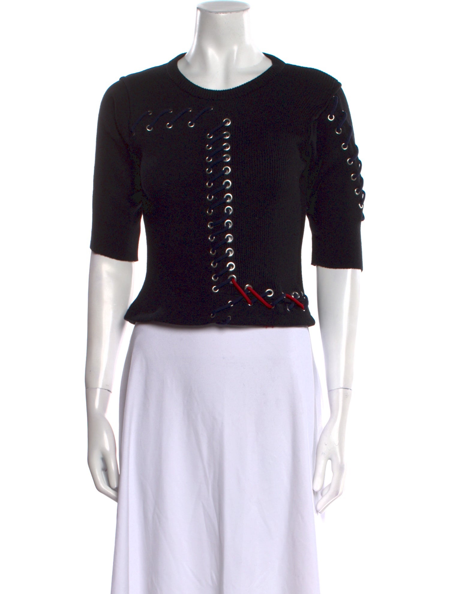 Cédric Charlier Virgin Wool Scoop Neck Sweater