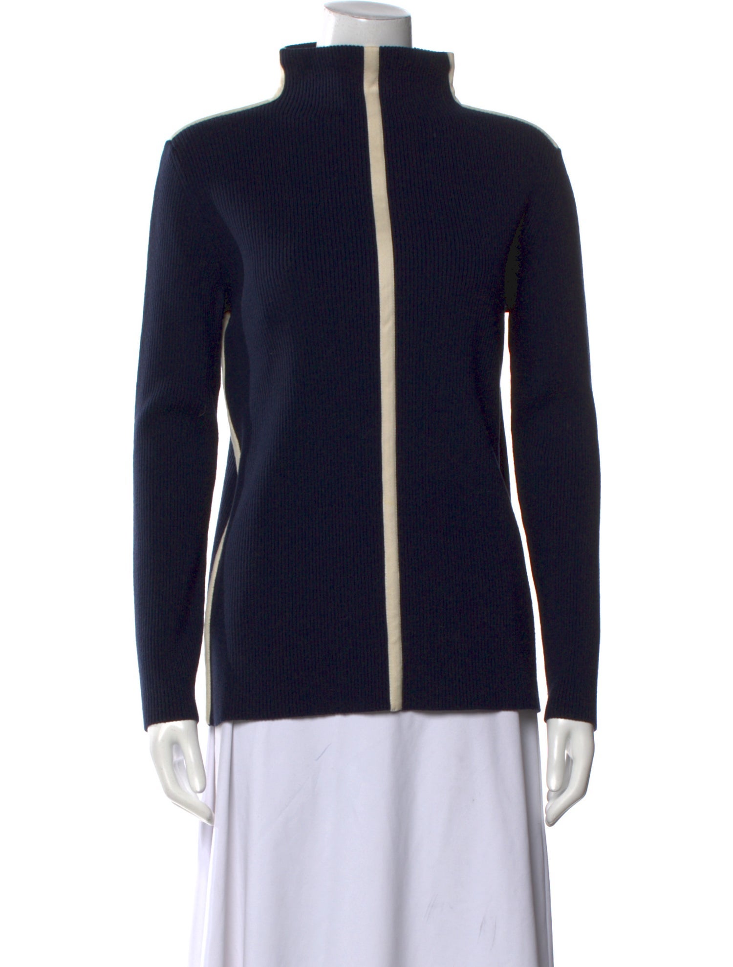 Cédric Charlier Virgin Wool Mock Neck Sweater