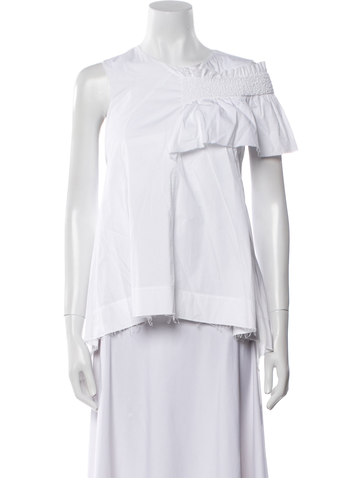 Cédric Charlier Off-The-Shoulder Short Sleeve Blouse