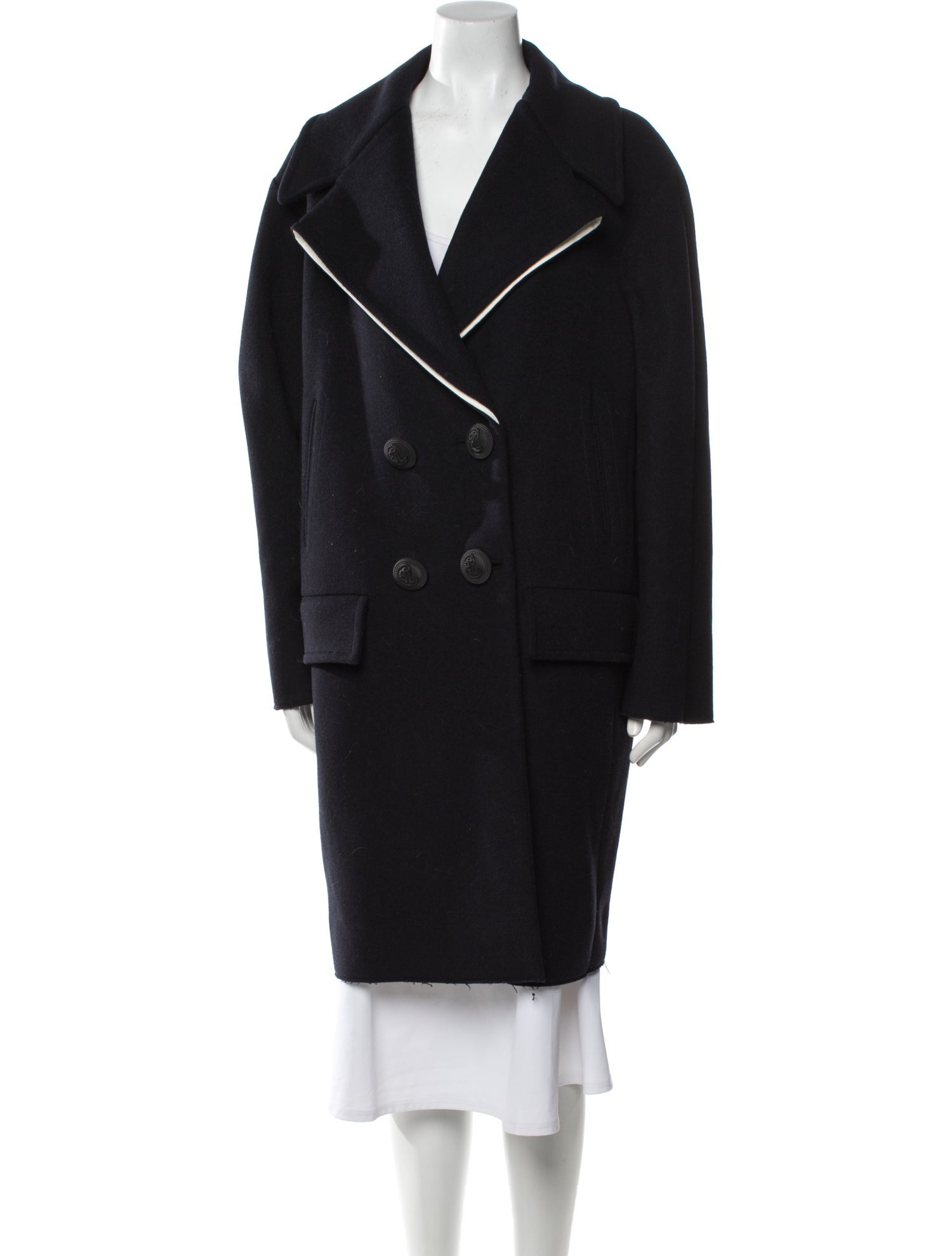 Cédric Charlier Wool Faux Fur Coat