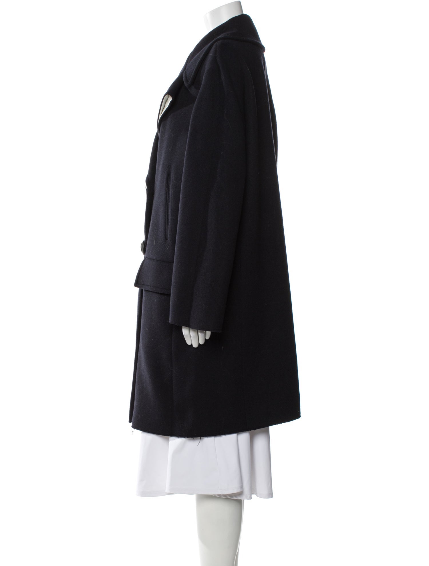 Cédric Charlier Wool Faux Fur Coat