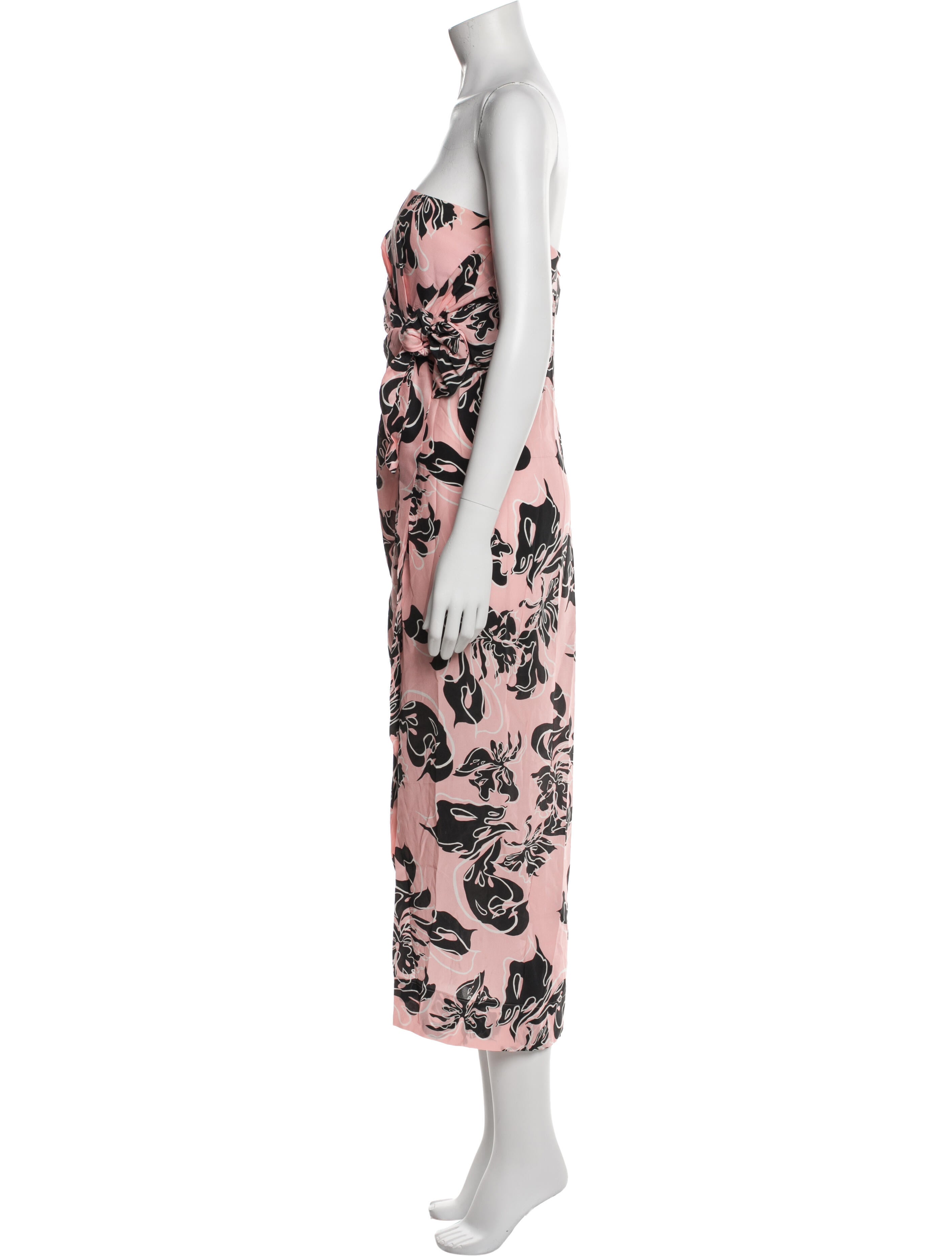Cédric Charlier Silk Midi Length Dress