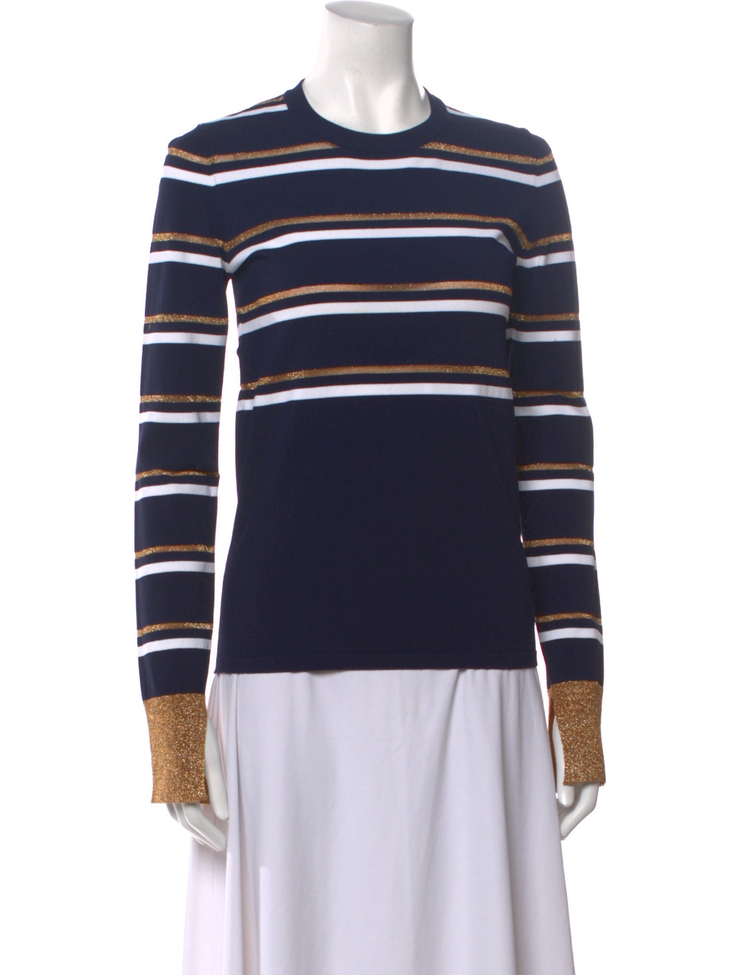 Cédric Charlier Striped Crew Neck Sweater
