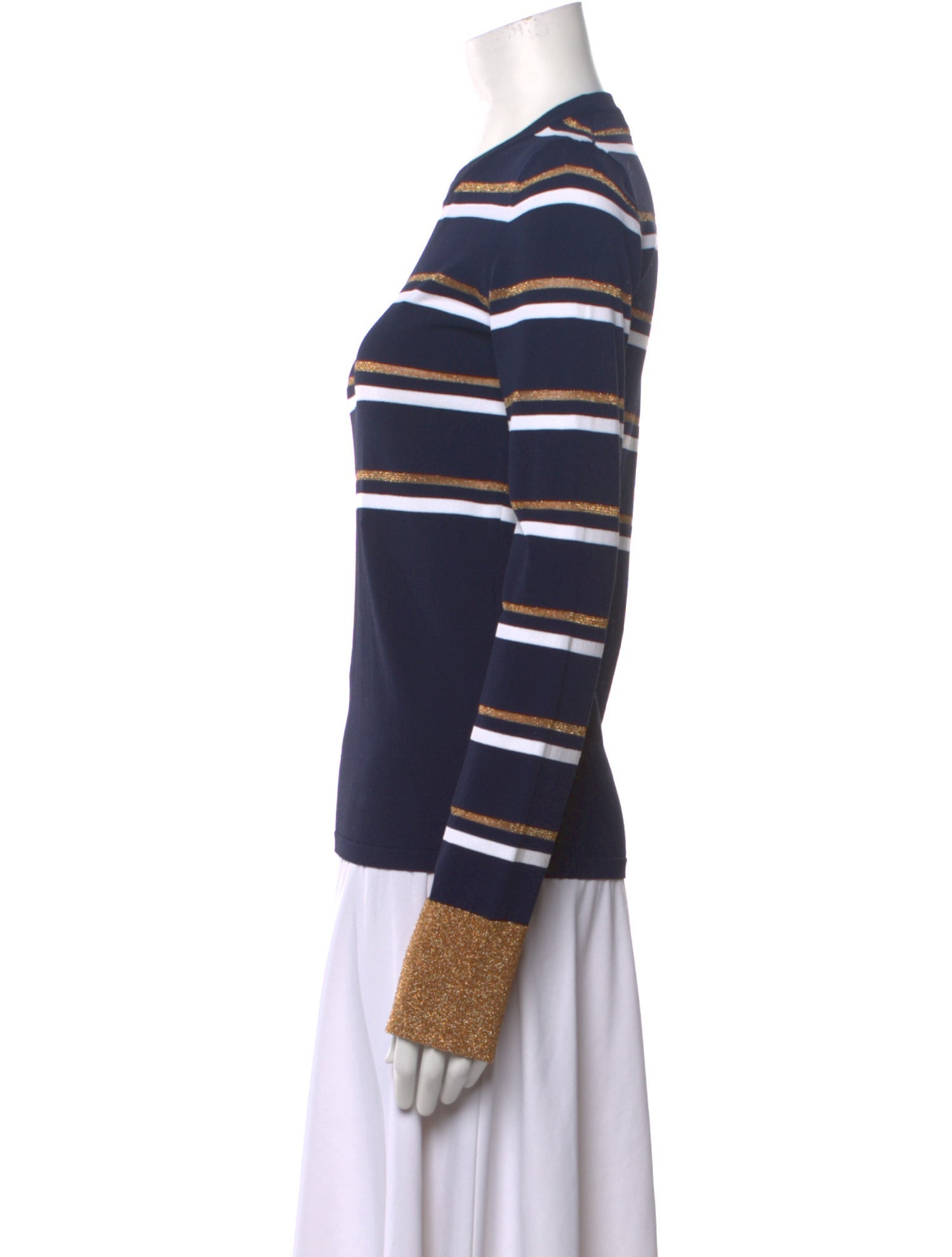Cédric Charlier Striped Crew Neck Sweater