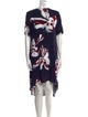 Cédric Charlier Printed Midi Length Dress