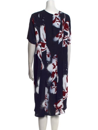 Cédric Charlier Printed Midi Length Dress