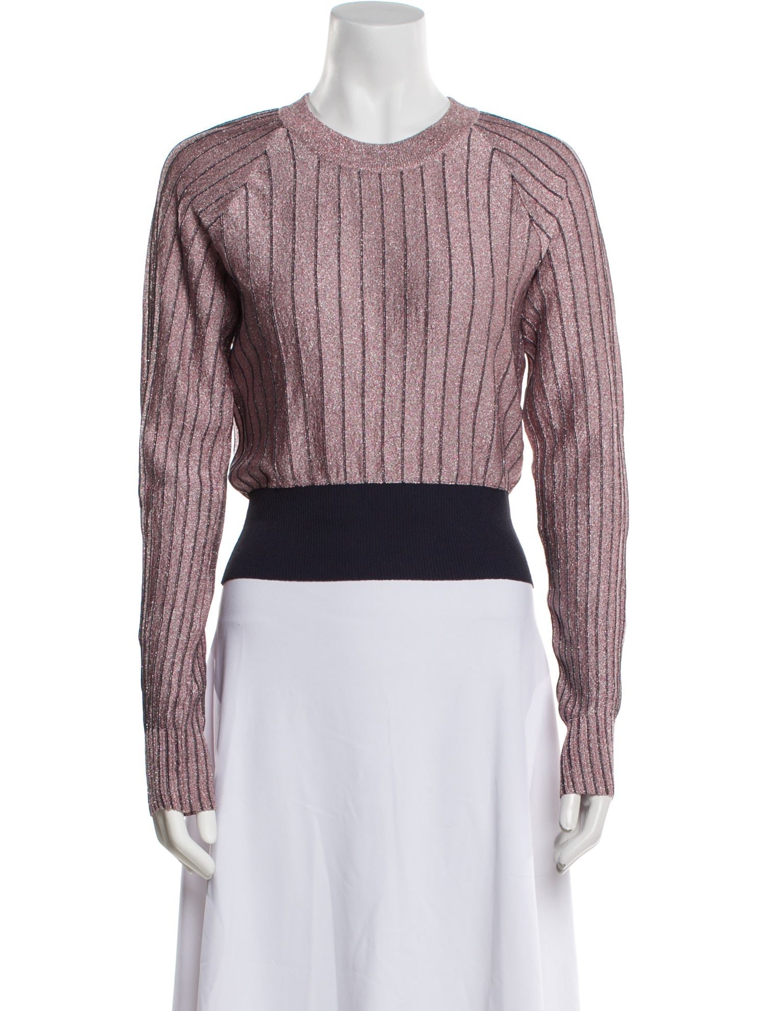 Cédric Charlier Striped Crew Neck Sweater