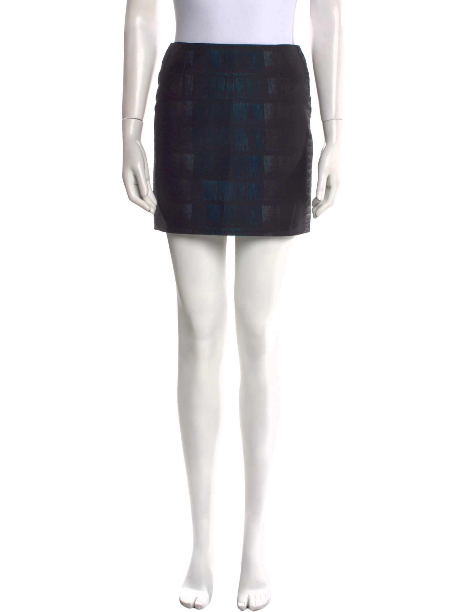 Cédric Charlier Plaid Print Mini Skirt