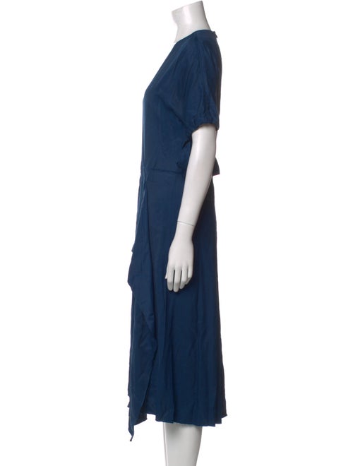 Cédric Charlier V-Neck Midi Length Dress