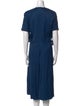 Cédric Charlier V-Neck Midi Length Dress