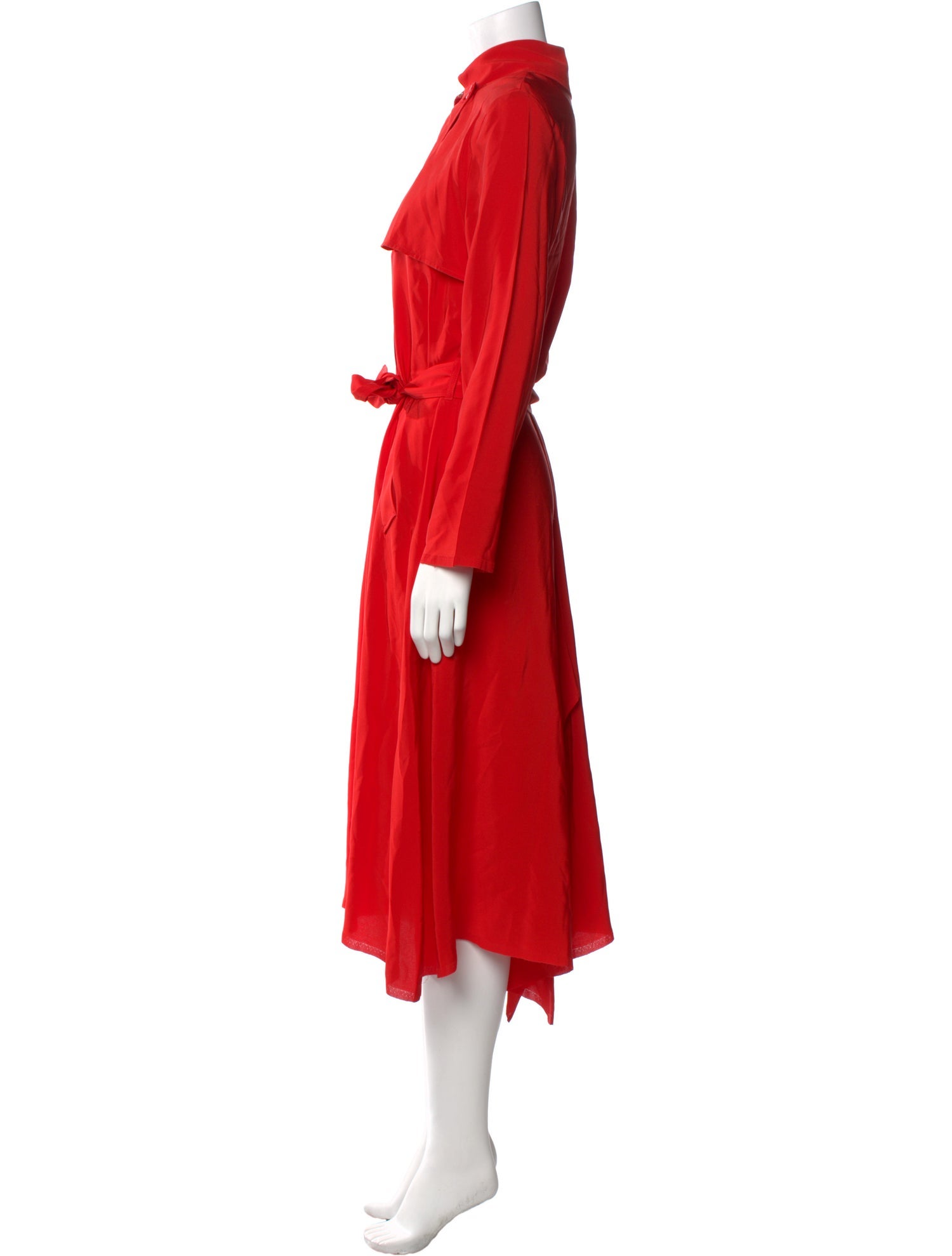 Cédric Charlier Silk Midi Length Dress