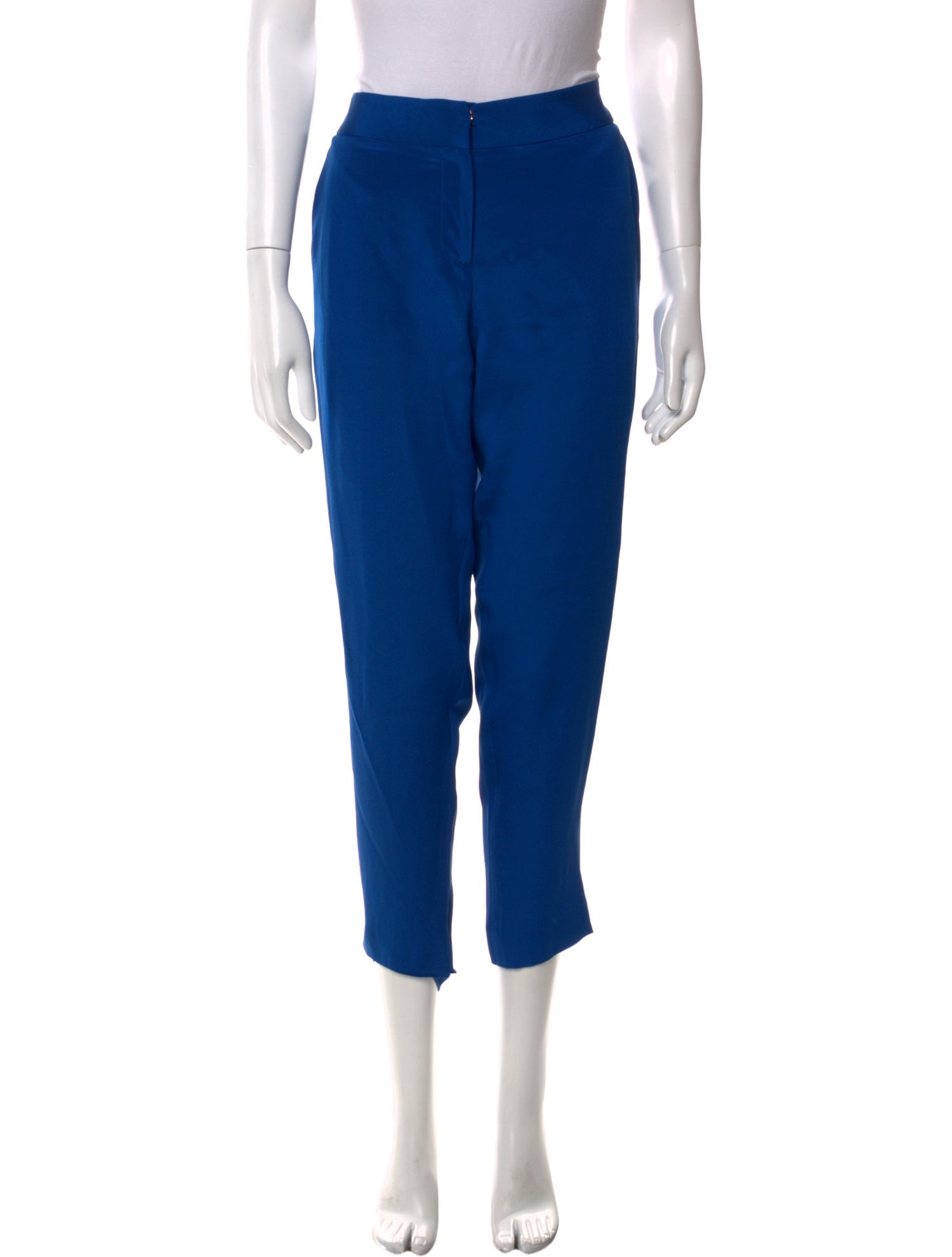 Cédric Charlier Silk Skinny Leg Pants