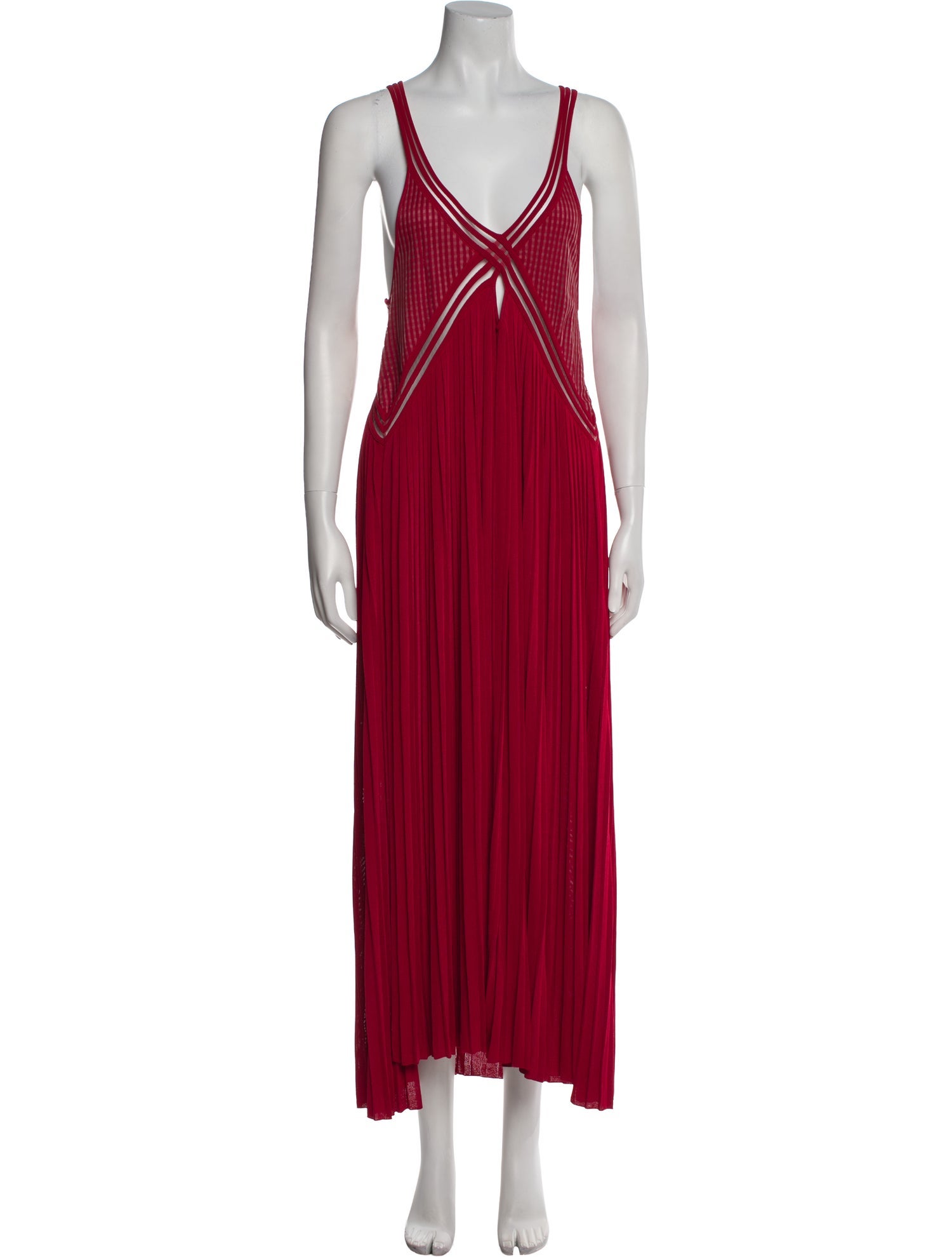 Cédric Charlier V-Neck Long Dress
