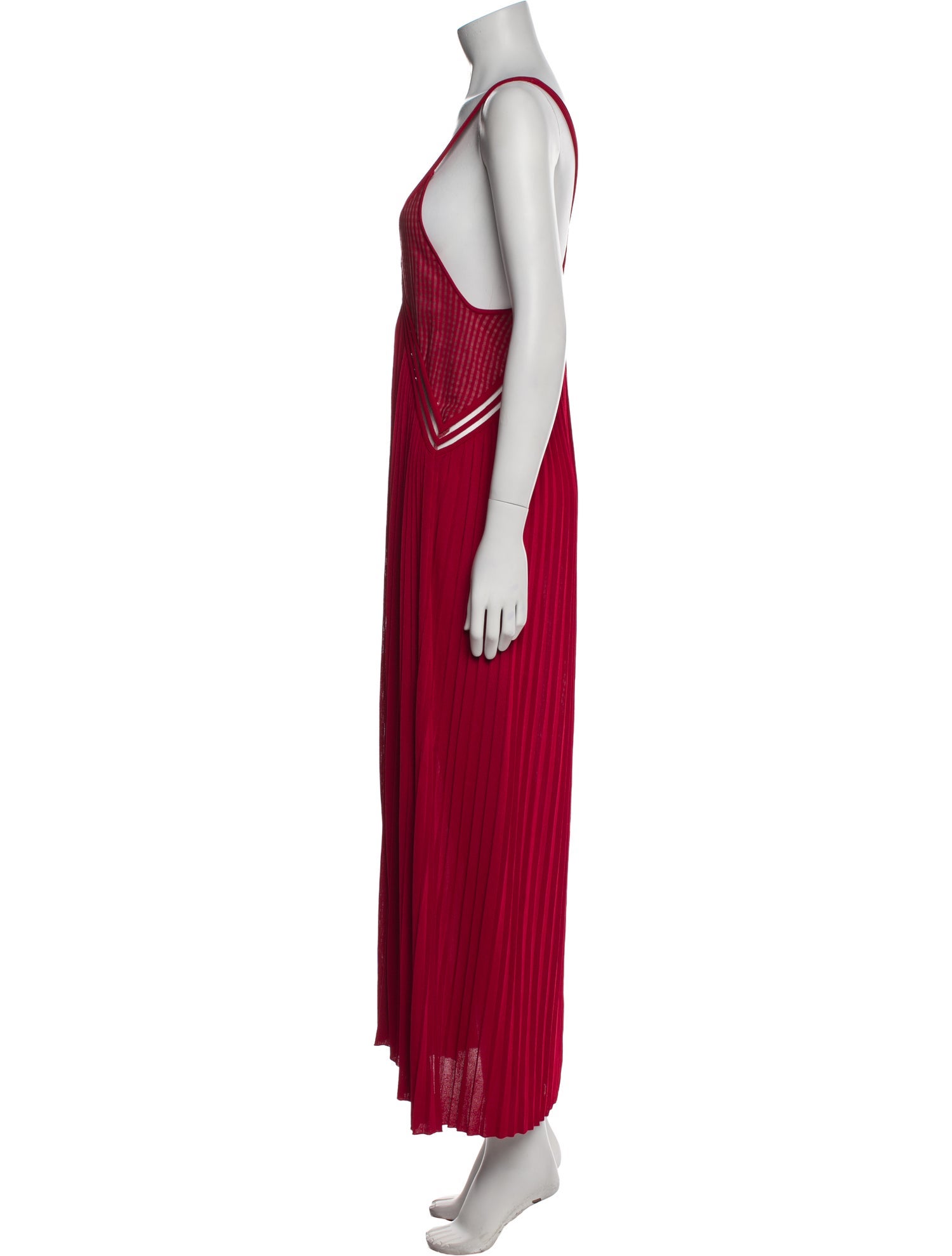 Cédric Charlier V-Neck Long Dress