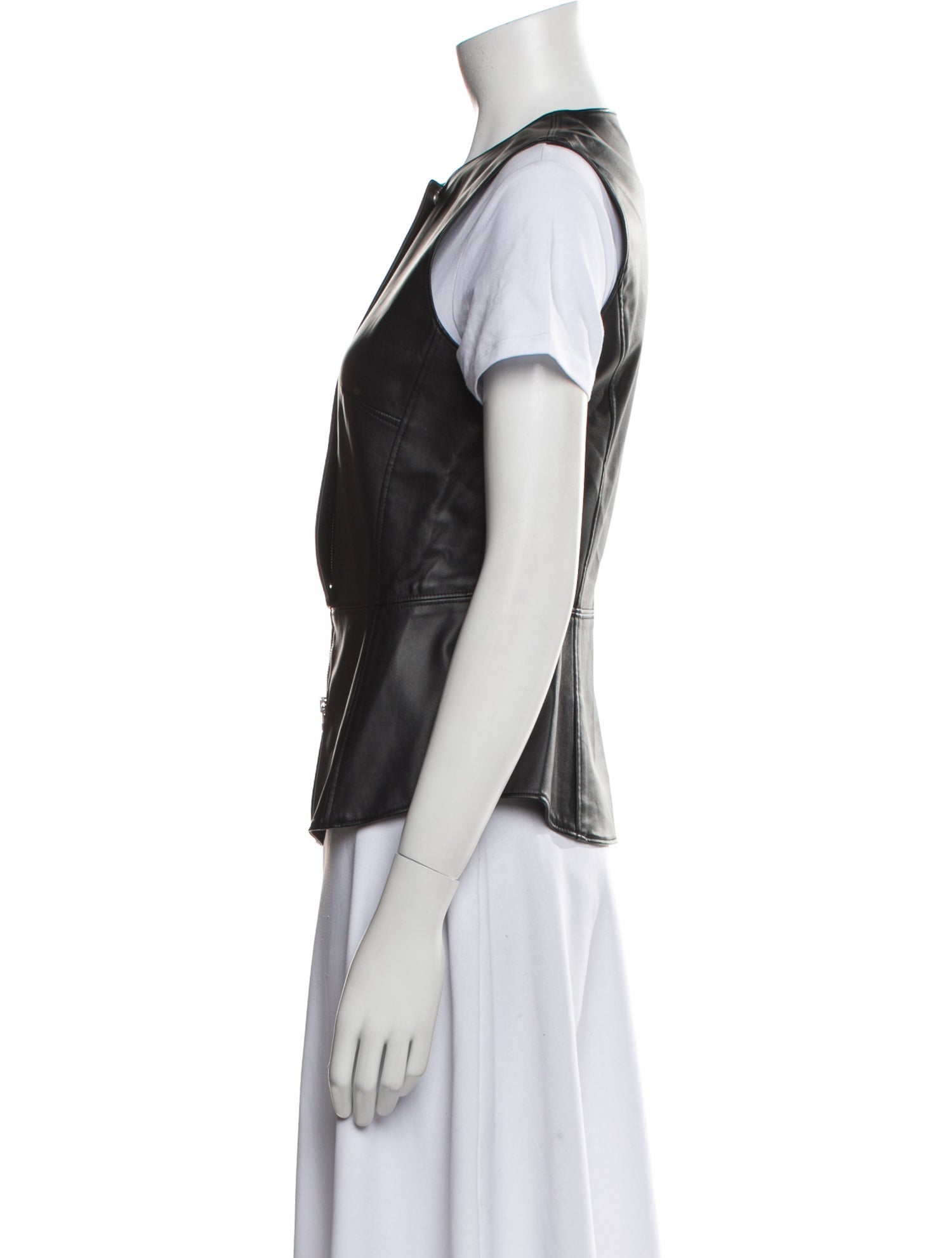 Cédric Charlier Faux Leather Vest