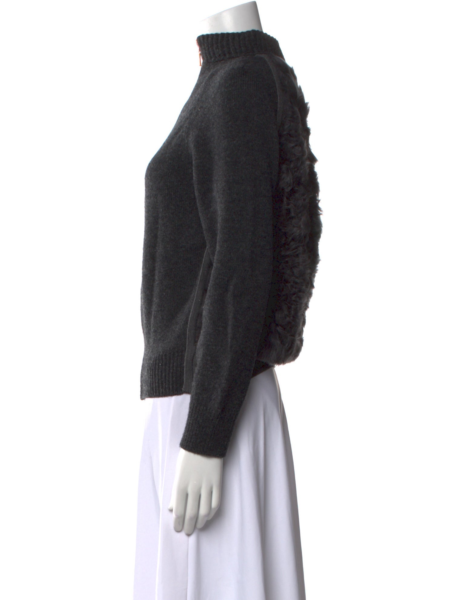 Cédric Charlier Virgin Wool Mock Neck Sweater