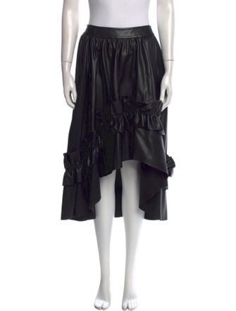 Cédric Charlier Ruffle Embellishment Midi Length Skirt