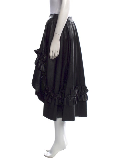 Cédric Charlier Ruffle Embellishment Midi Length Skirt