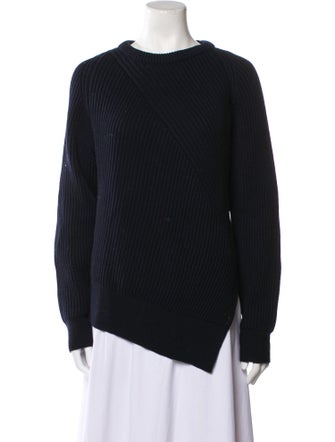 Cédric Charlier Virgin Wool Bateau Neckline Sweater
