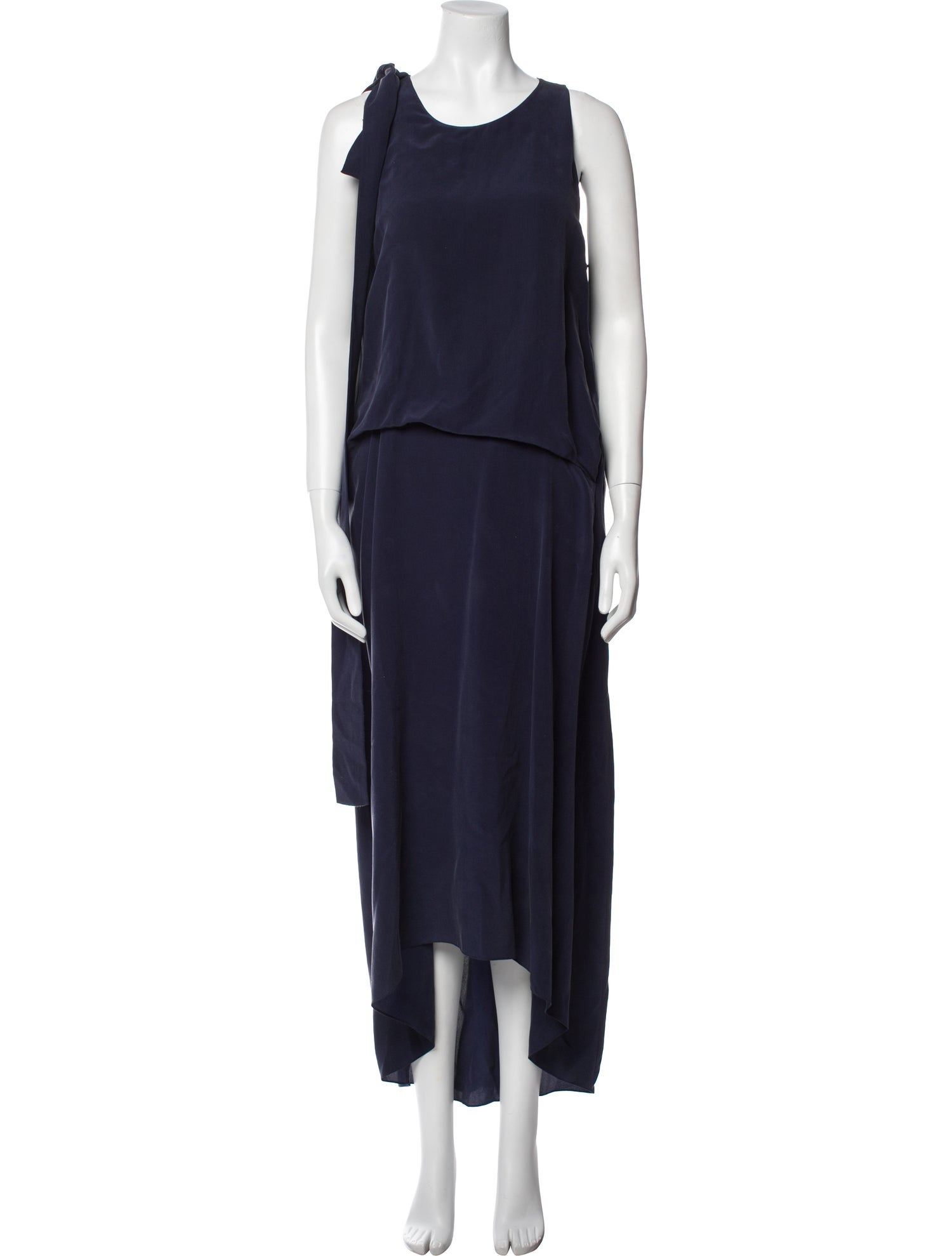 Cédric Charlier Silk Long Dress