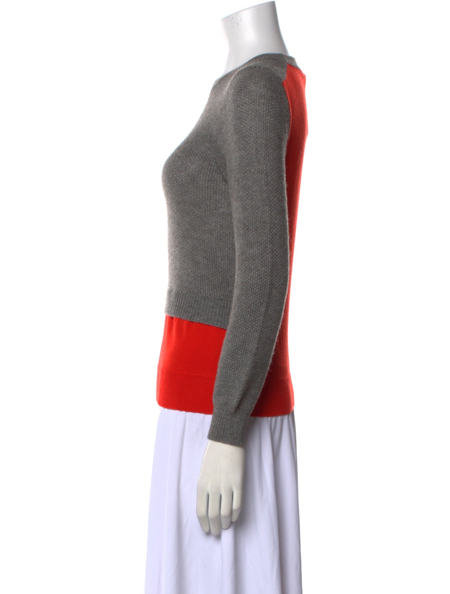 Cédric Charlier Colorblock Pattern Crew Neck Sweater