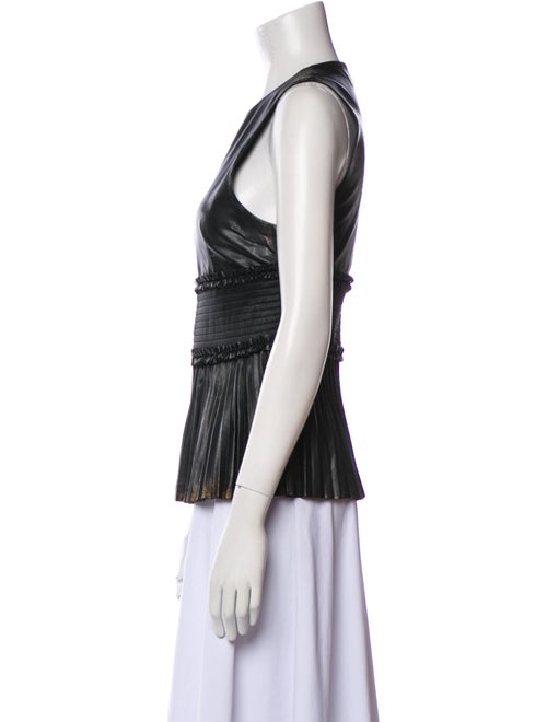 Cédric Charlier Crew Neck Sleeveless Top