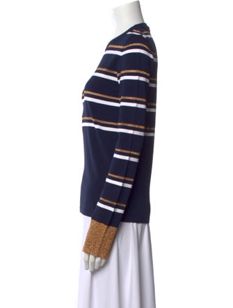 Cédric Charlier Striped Crew Neck Sweatshirt