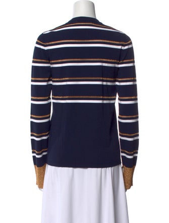 Cédric Charlier Striped Crew Neck Sweatshirt