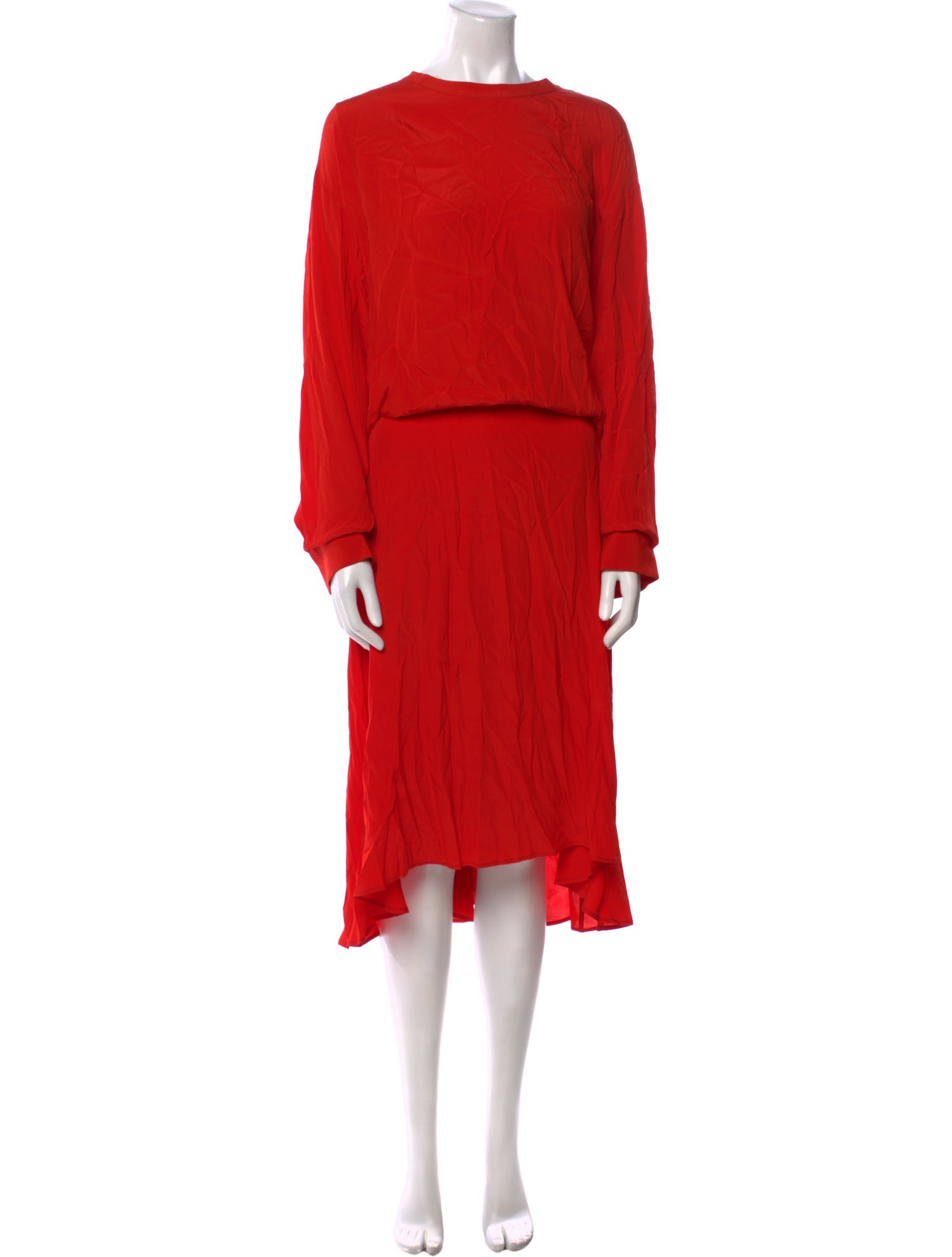 Cédric Charlier Crew Neck Long Dress