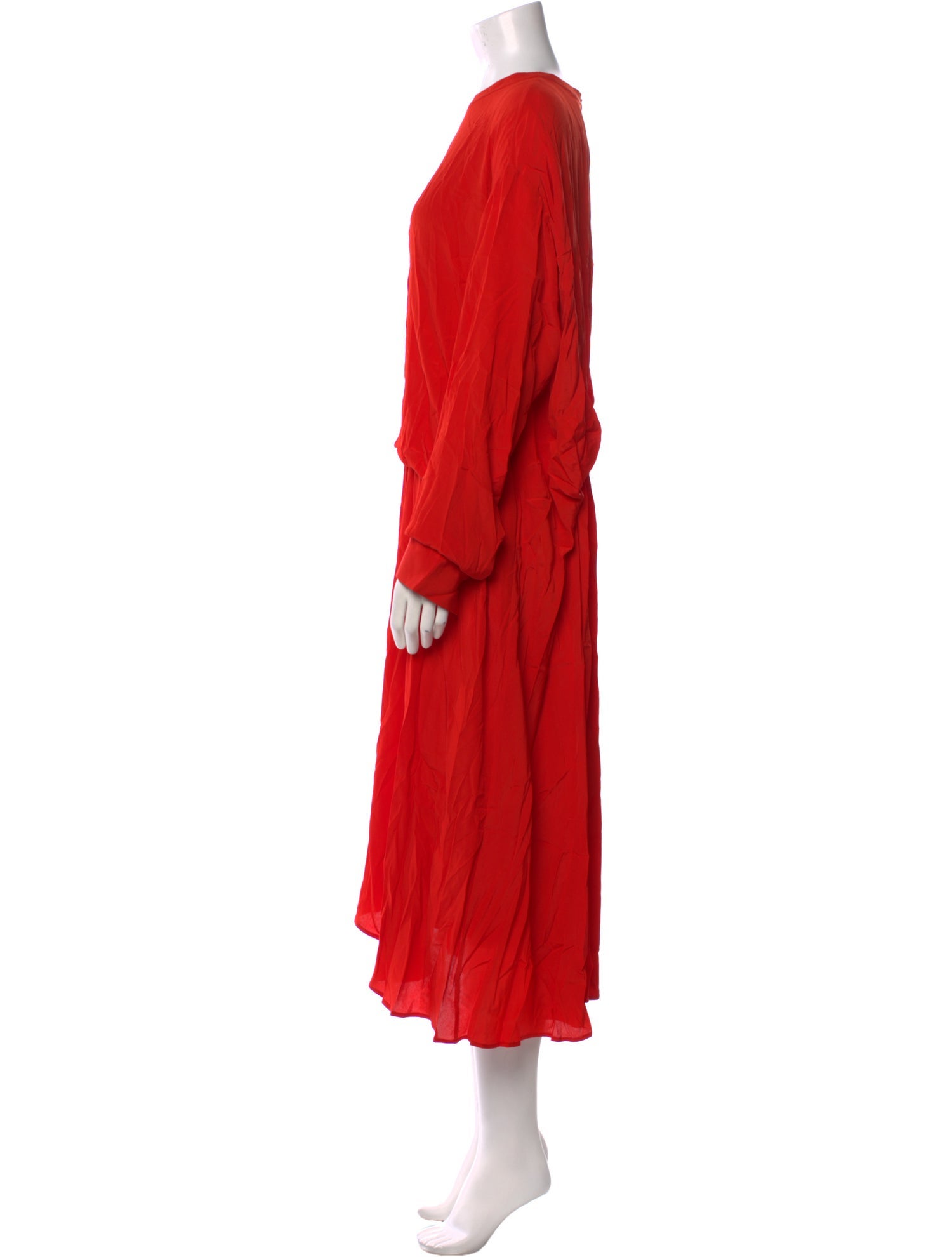 Cédric Charlier Crew Neck Long Dress