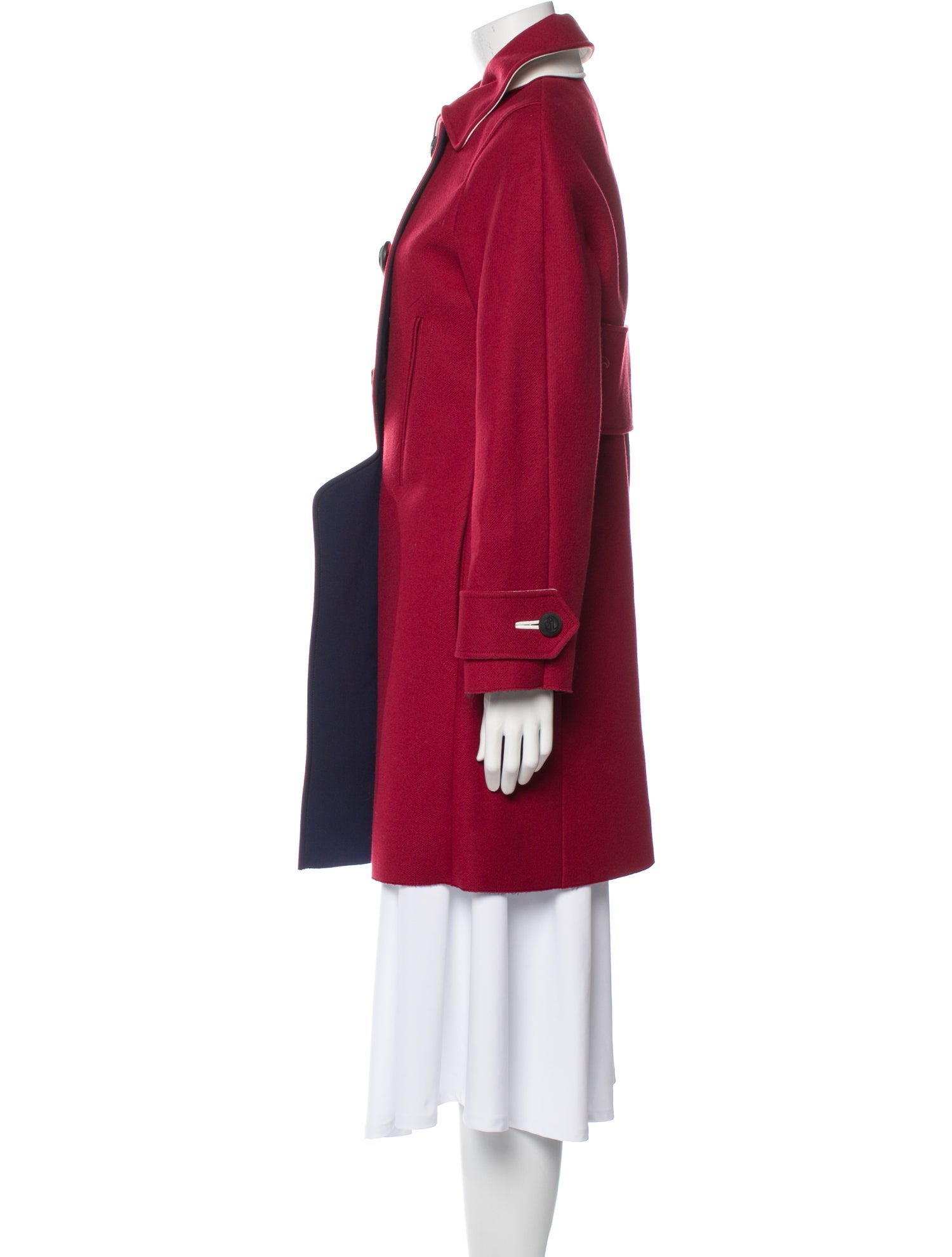 Cédric Charlier Virgin Wool Trench Coat