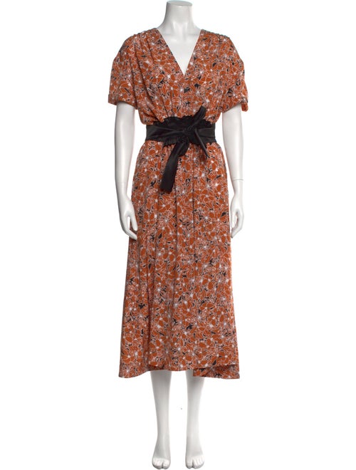 Cédric Charlier Floral Print Mini Dress