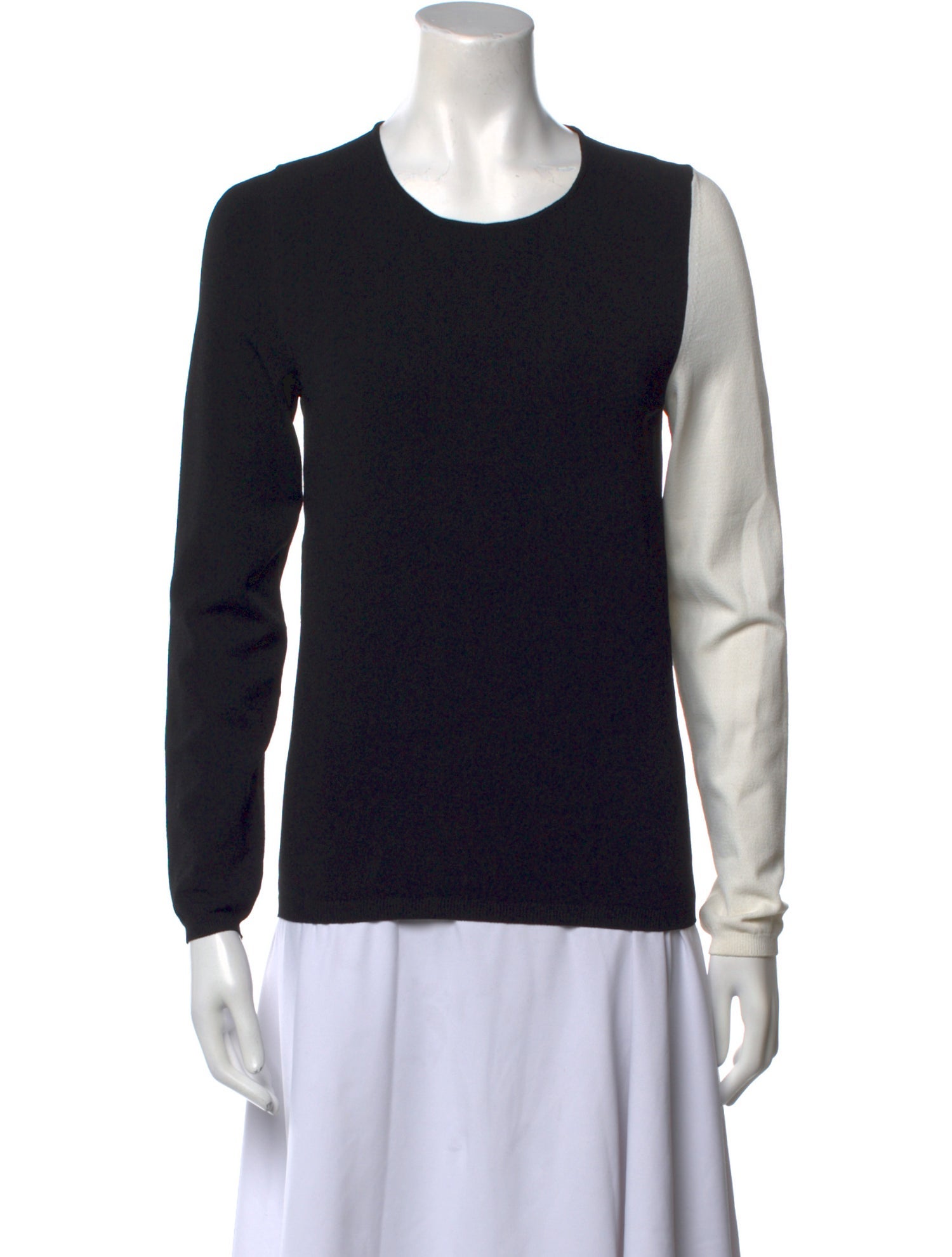 Cédric Charlier Colorblock Pattern Scoop Neck Sweater
