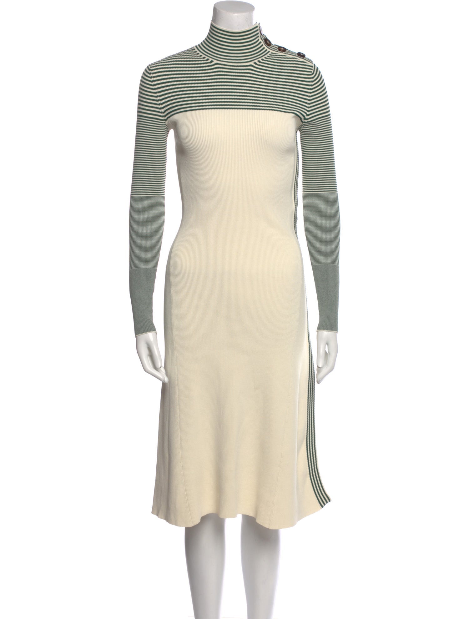 Cédric Charlier Turtleneck Knee-Length Dress