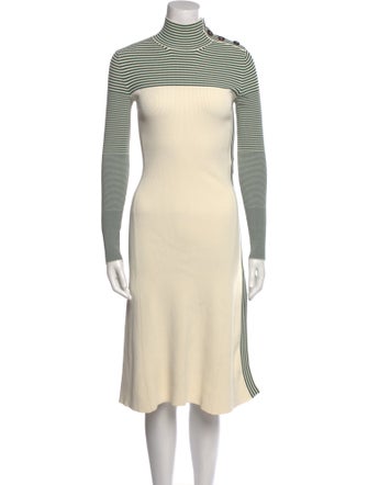 Cédric Charlier Turtleneck Knee-Length Dress