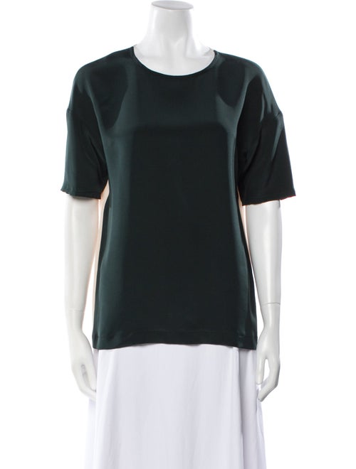 Cédric Charlier Silk Crew Neck T-Shirt