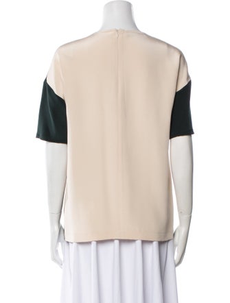 Cédric Charlier Silk Crew Neck T-Shirt