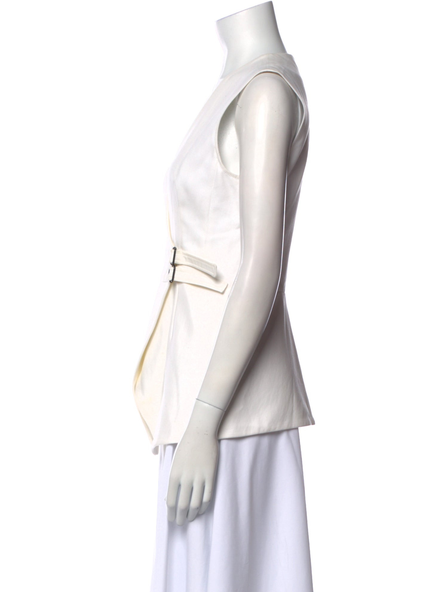 Cédric Charlier V-Neck Sleeveless Blouse