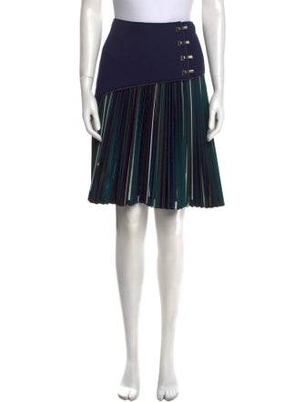 Cédric Charlier Striped Knee-Length Skirt