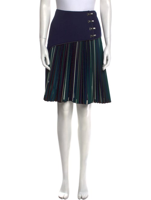 Cédric Charlier Striped Knee-Length Skirt