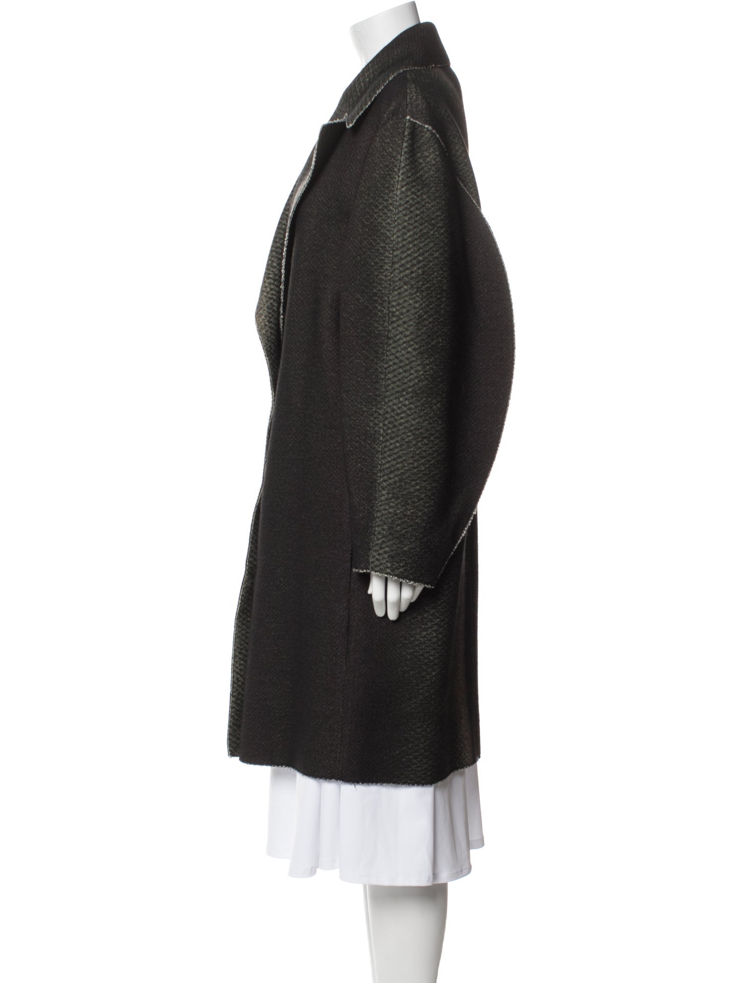 Cédric Charlier Cashmere Faux Fur Coat w/ Tags