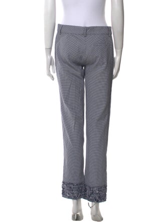 Cédric Charlier Plaid Print Skinny Leg Pants