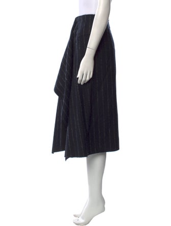 Cédric Charlier Virgin Wool Midi Length Skirt