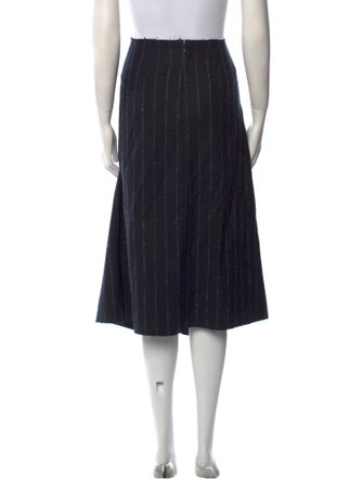 Cédric Charlier Virgin Wool Midi Length Skirt