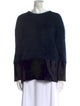 Cédric Charlier Colorblock Pattern Scoop Neck Sweater
